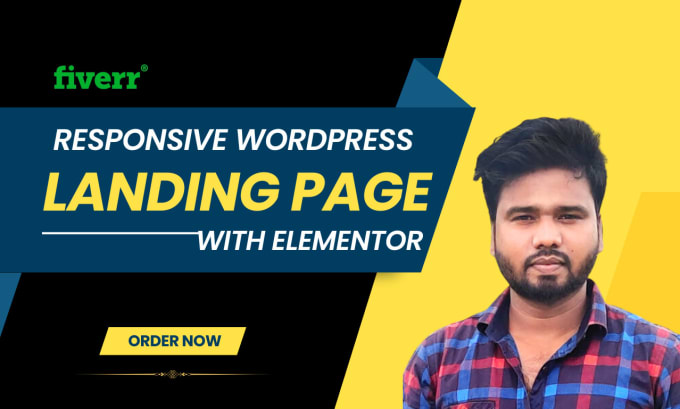 Gig Preview - Design wordpress landing page website by elementor pro