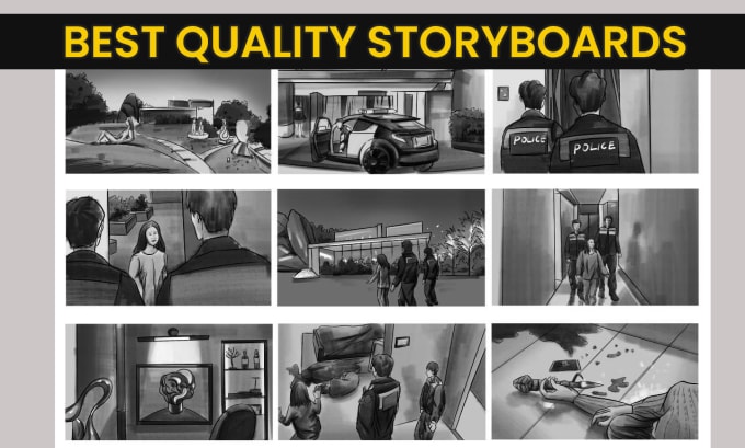 Gig Preview - Create best quality storyboards art for you