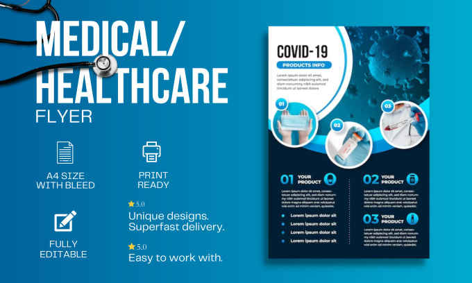 Gig Preview - Design medical, clinical, dental and healthcare flyer