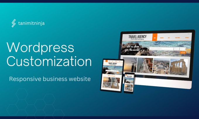 Gig Preview - Create and customize a responsive wordpress website for you