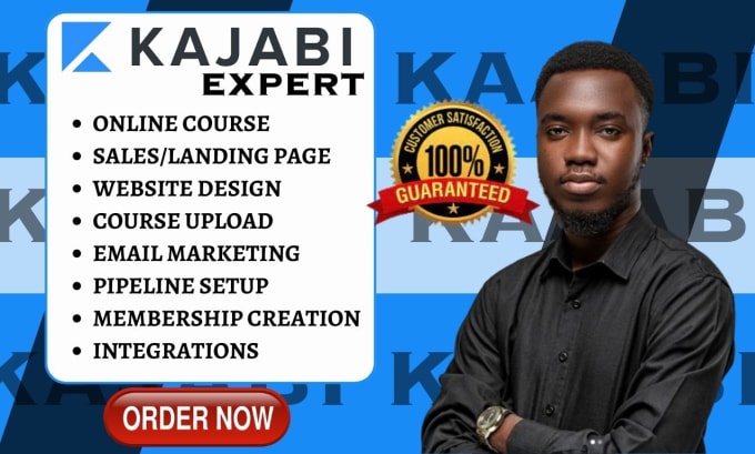 Gig Preview - Kajabi online course kajabi website design,kajabi sales funnel,podia, thinkific