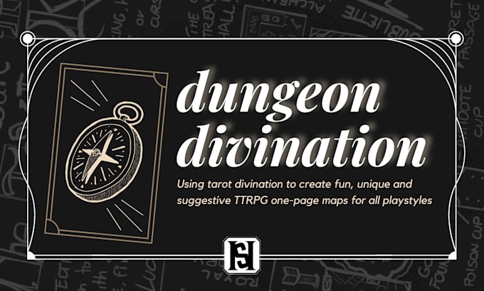 Gig Preview - Create a unique dungeon or map using tarot divination