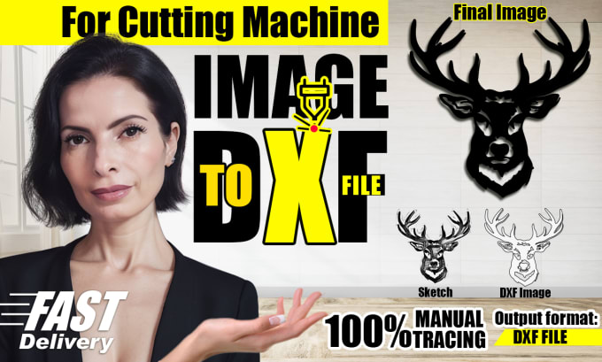 Gig Preview - Design any image for cameo silhouette cutting machine dxf