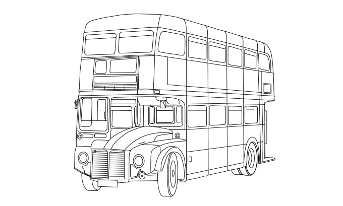 Gig Preview - Draw line art for any  vehicle or car