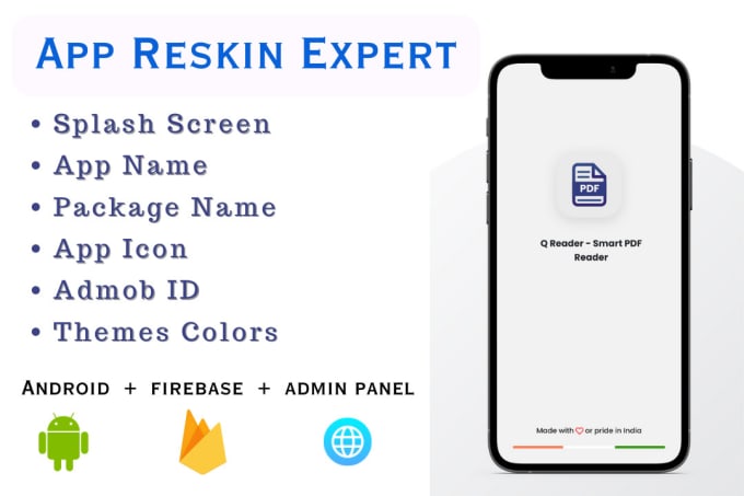 Gig Preview - Reskin your android app, redesign app and reskin codecanyon