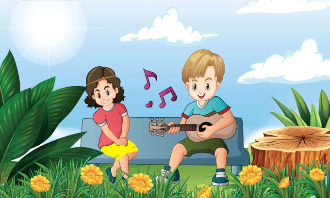 Gig Preview - Draw awesome kids story ebook illustration only for you