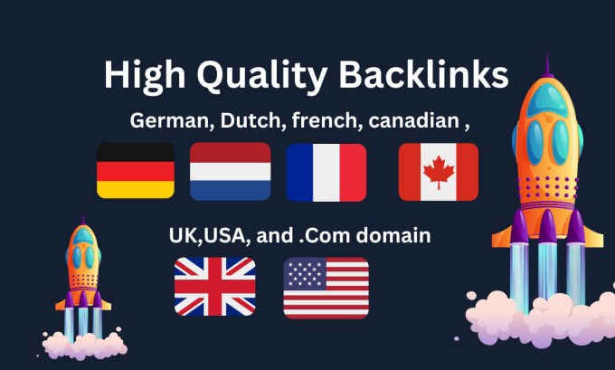 Gig Preview - Do german french dutch swiss canadian uk and usa SEO guest post backlinks