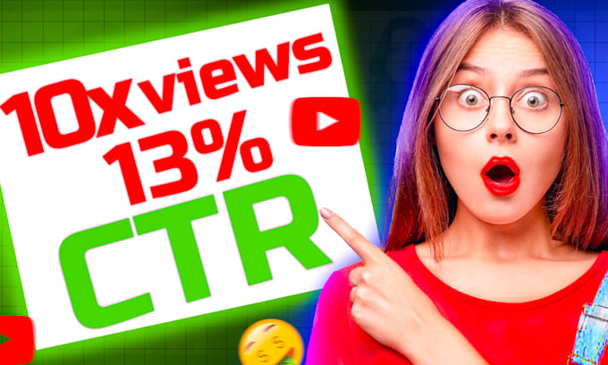 Gig Preview - Design attractive clickbait youtube thumbnail