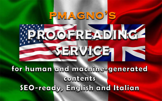 Gig Preview - Proofread your english and italian contents