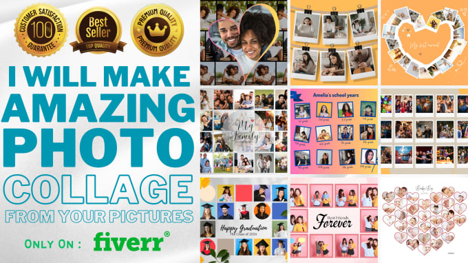 Gig Preview - Create amazing photo collage from your pictures