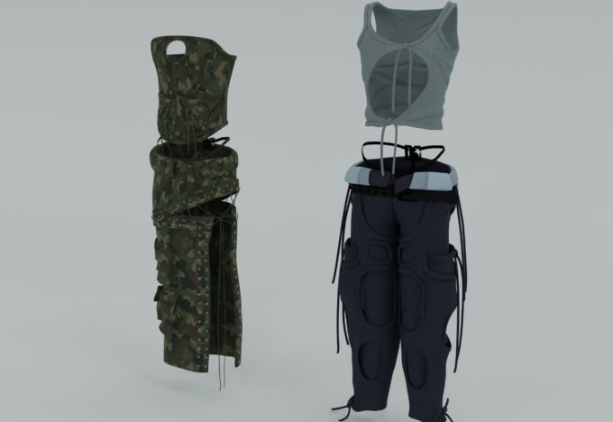 Gig Preview - Make 3d second life model, 3d clothing design and rig it