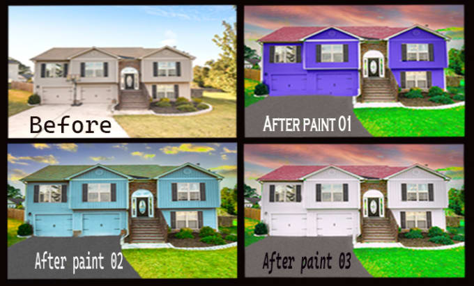 Gig Preview - Change house facade wall color exterior repaint modernize