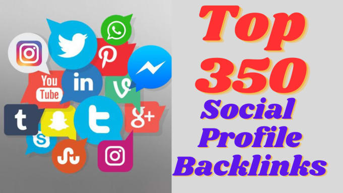 Gig Preview - Do top 300 social profile backlinks