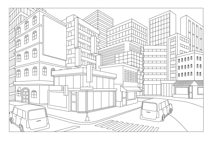 Bestseller - draw a detailed sketch of a house or building line art