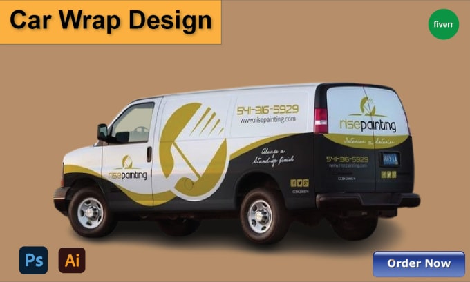 Gig Preview - Do a graphic vehicle wrap, car, van, food truck wrap etc