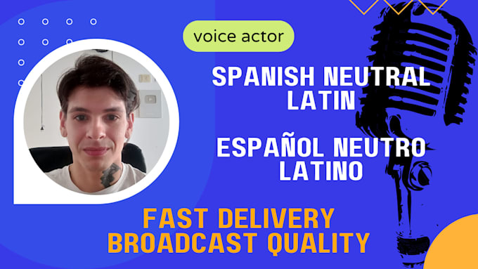 Gig Preview - Record an engaging spanish neutral voice over for youtube