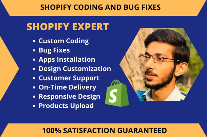 Gig Preview - Do shopify custom coding with liquid and shopify bug fixes