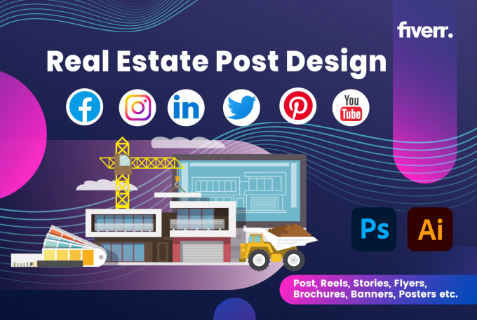 Gig Preview - Style custom real estate posts stories flyers brochure leaflet in 24 hrs