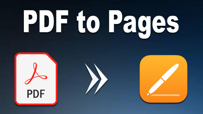 Gig Preview - Convert PDF to apple pages