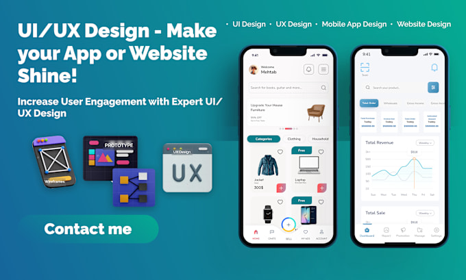 Gig Preview - Design unique web UI designs, website design figma and prototypes