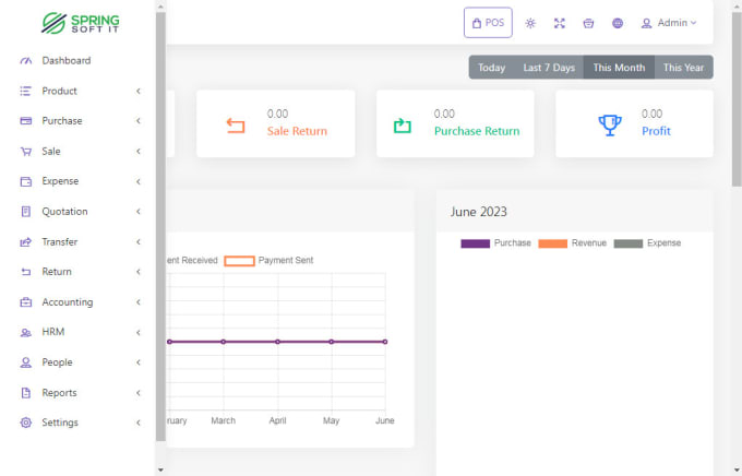 Gig Preview - Build pos inventory management system with hrm  accounting