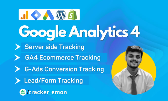 Gig Preview - Setup google analytics 4 server side ecommerce event and ads conversion tracking