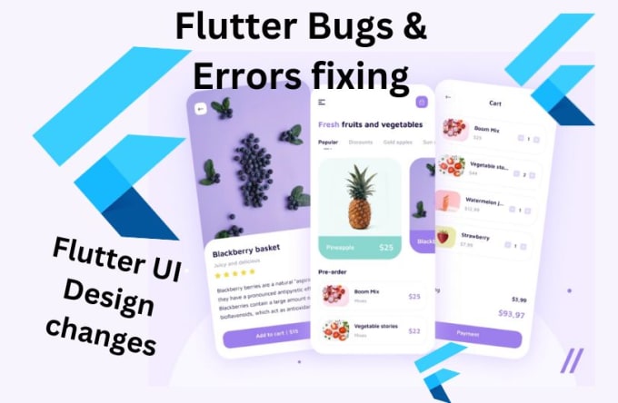 Gig Preview - Fix flutter apps bugs, flutter errors issues, flutter flow errors swiftly