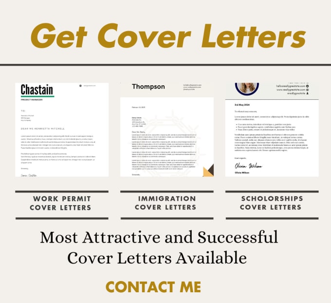 Gig Preview - Write cover letters with most attractive words and designs