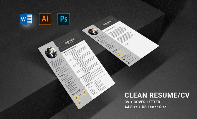 Gig Preview - Design CV and resume with editable psd, ai, pdf, word