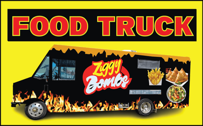 Gig Preview - Design amazing food truck wrap, truck wrap, trailer wrap,