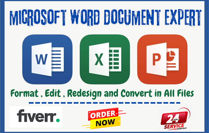 Gig Preview - Edit, format ms word documents, create ms word template and letterhead