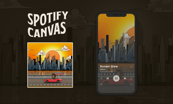 Gig Preview - Create your album cover art and animate for spotify canvas