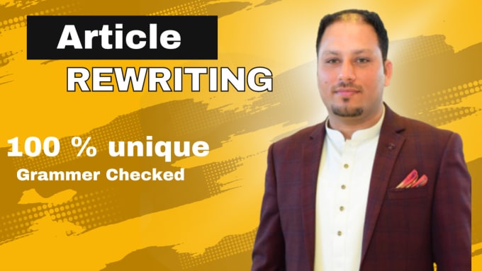 Gig Preview - Do SEO content writing or article rewriting