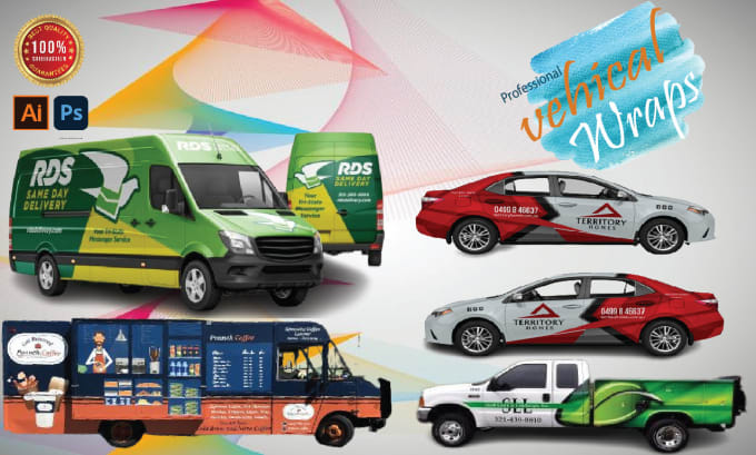 Gig Preview - Make creative vehicle wrap design for your car, truck, van