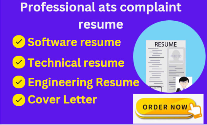 Gig Preview - Write your tech, software, engineering resume as a professional resume writer