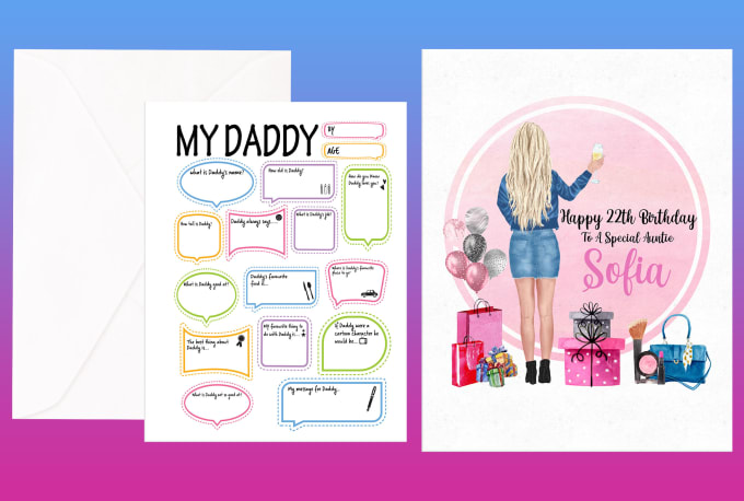 Gig Preview - Create custom greeting cards for every occasion