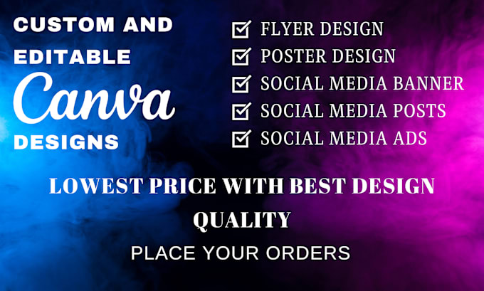 Bestseller - design beautiful flyer, poster, social media ad design using canva pro