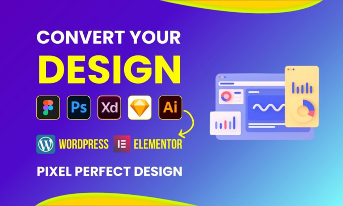 Gig Preview - Convert figma to wordpress PSD, xd to wordpress using elementor pro