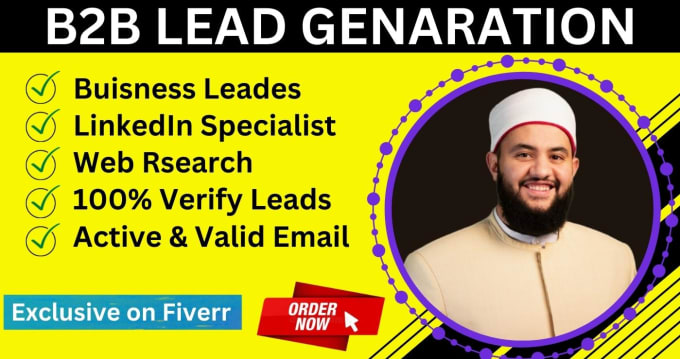 Gig Preview - Provide b2b lead generation and build a prospect email list