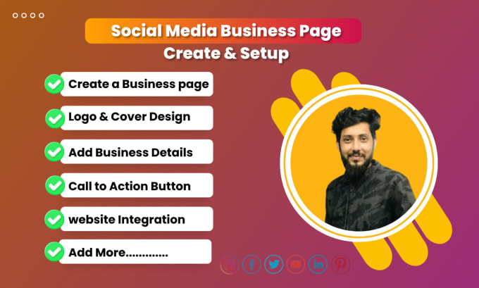 Gig Preview - Create social media business page setup, fan page, professional fb customize