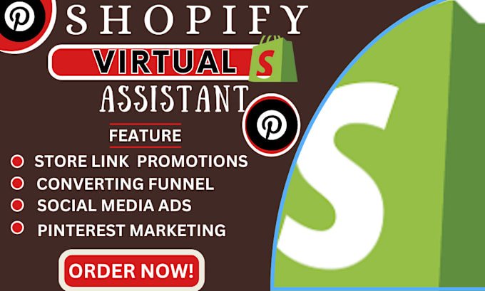 Gig Preview - Shopify virtual assistant, shopify manager, shopify marketing, shopify sales