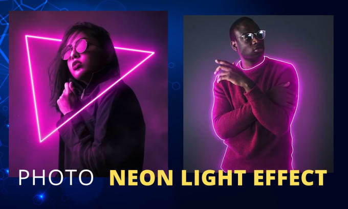 Gig Preview - Do neon light effect to your photo, glitch or dispersion