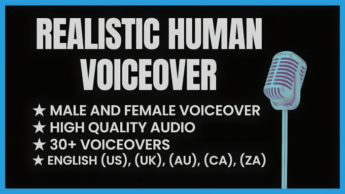 Gig Preview - Create a realistic human like ai voiceover