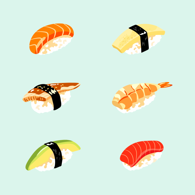 Gig Preview - Draw a simple vector food illustration for you