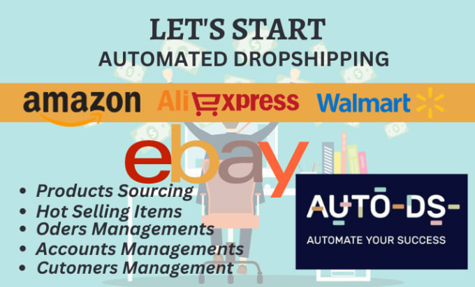 Gig Preview - Amazon to ebay dropshipping listings top selling