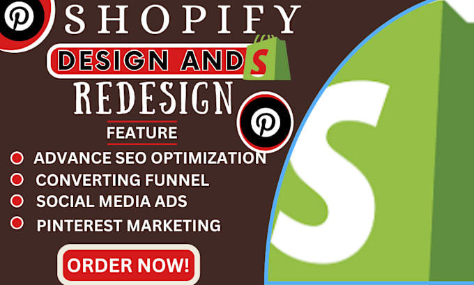 Gig Preview - Shopify store design shopify dropshipping store shopify website redesign