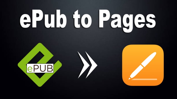 Gig Preview - Convert epub to apple pages