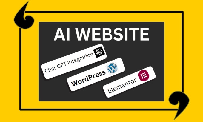 Gig Preview - Develop a professional ai powered website with chat gpt