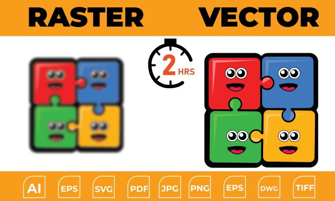 Gig Preview - Convert raster image to vector tracing, convert to vector ai eps svg pdf