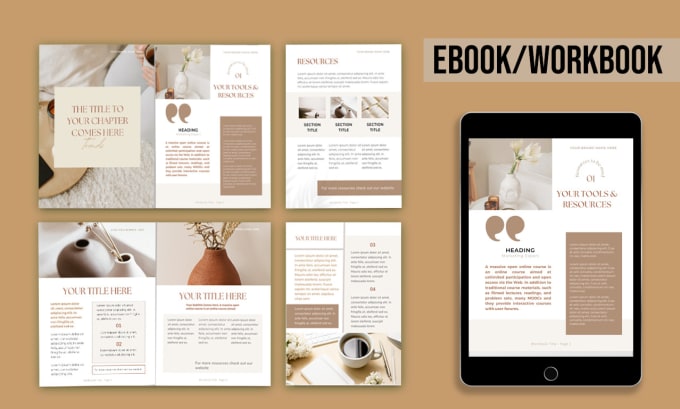 Gig Preview - Design canva ebooks and workbooks and more